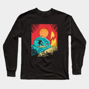 beach surfer Long Sleeve T-Shirt